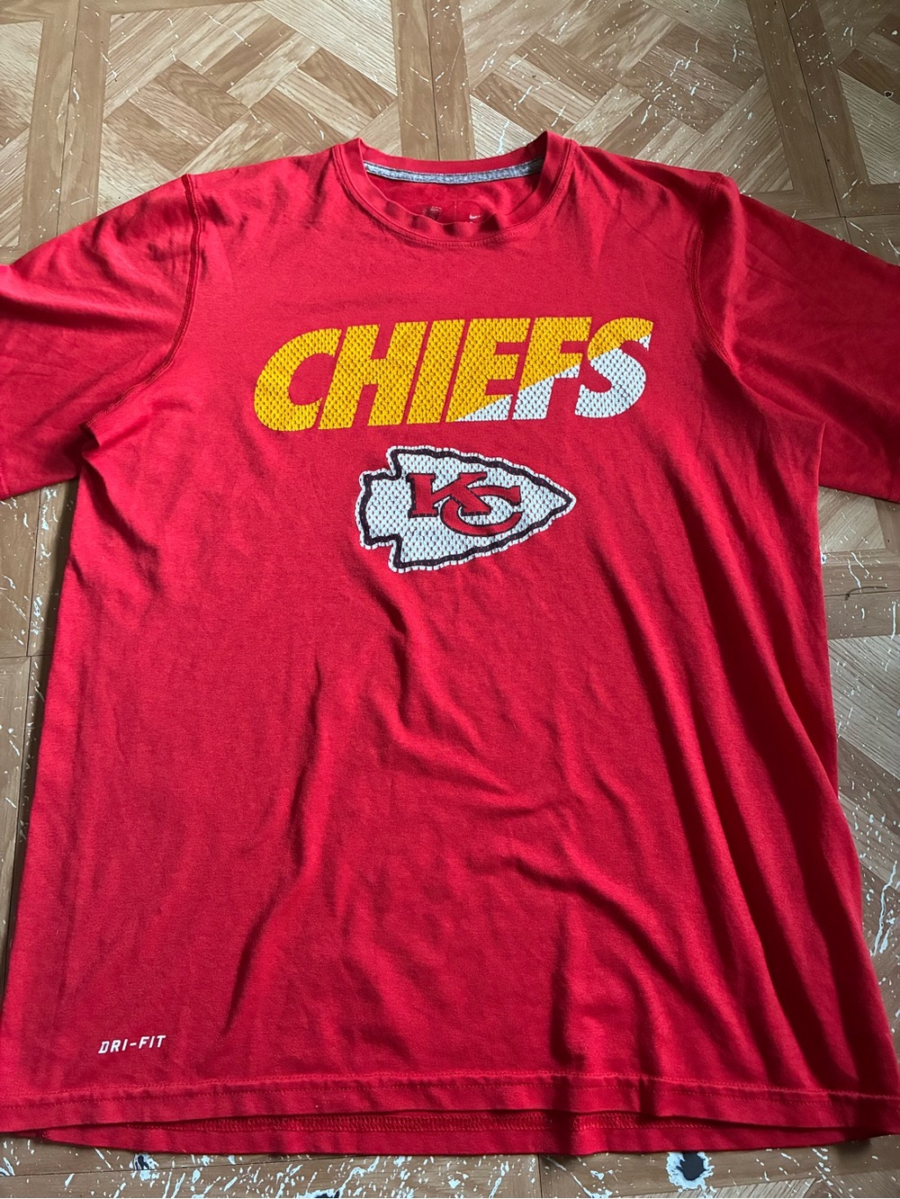 Nike Kansas City Chiefs Red Graphic Dri-FIT Tee